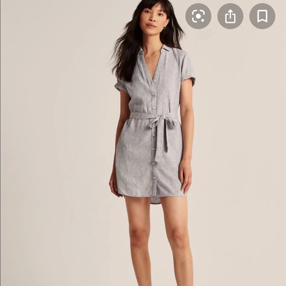 Abercrombie & Fitch Linen Shirt Dress
